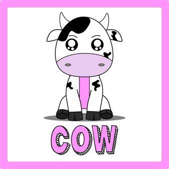 zwierzęta po angielsku ćwiczenie krowa