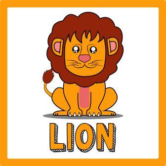 zwierzęta po angielsku ćwiczenie lew