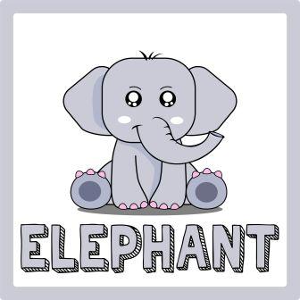 zwierzęta po angielsku ćwiczenie słoń