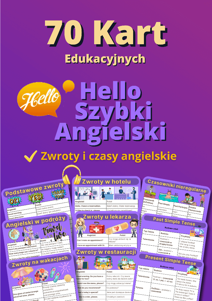 70 kart Hello Szybki Angielski
